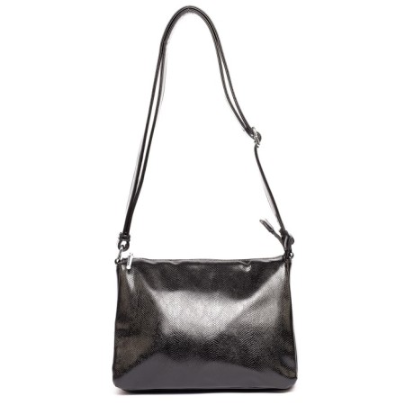 Cross-Body Bag, eco-leather, Ludor black, 27x7x20 cm