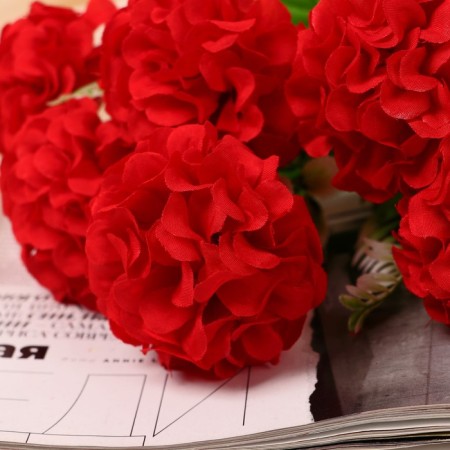 Bouquet "Premium hydrangea" 6 flowers, D-7 cm H-26 cm, mix-1