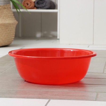 Harvesting pelvis, 9 l, d = 36 cm, h = 11.5 cm, red color