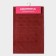 Rug giving moisture -drinking share, without edging, 38 × 58 cm, red color red