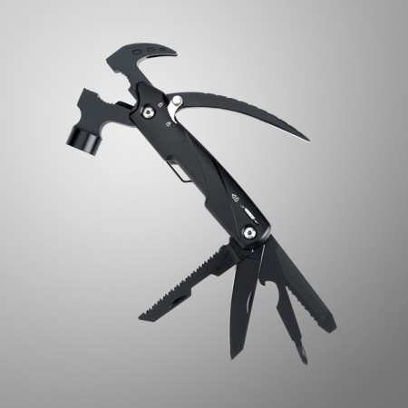 Multitula with pliers and hammer, black-1