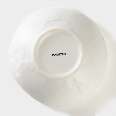 Porcelain salad Magistro Slate, 620 ml, D = 16 cm, white color-3