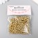 Set of beads "needlework" plastic, diameter 6 mm, 25 g, gold