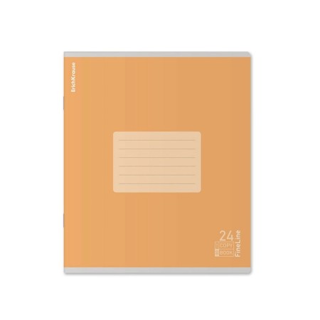 Notebook 24 sheets in a ruler, erichkrause "fineline", cover covering cardboard, matte lamination, an offset block 100% whiteness, mix