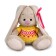 Soft toy "Bunny mi in a vest with ornament", 15 cm
