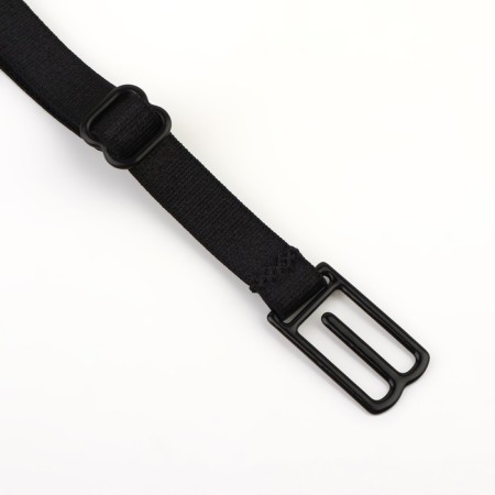 A set of fixers for straps, 10 mm, 15-25 cm, 3 pcs, black/white/beige color-2