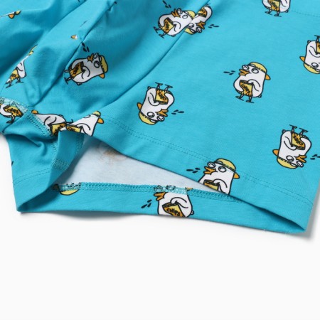Panties men's boxers "geese", blue color, size 54 (xxl)-5