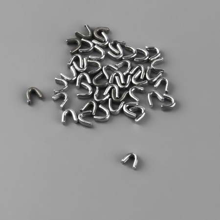 Set: Rolled Lightning "Spiral" No. 3, 10 m, 20 runners, 40 upper limiters, 20 lower limiters, white color-4