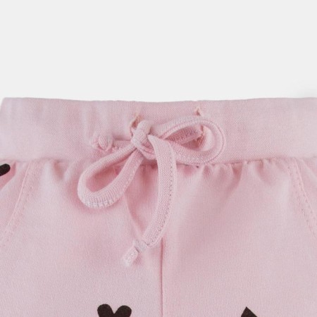 Set: sweatshirt and pants crumb I am "hearts", pink, height 62-68 cm-7