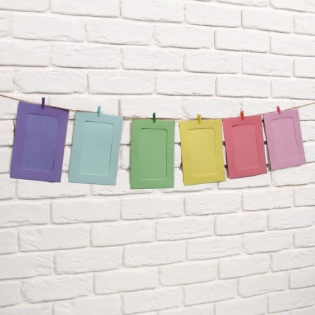 Stretching for photos with clothespins "Color", 6 pcs.-4