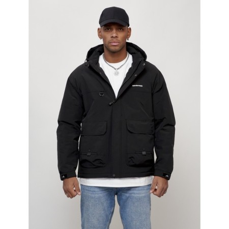Male spring jacket, size 48, black color