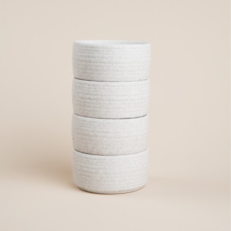 A set of ceramic SL Home “Arena Blanca”, 370 ml, D = 11 cm, white color-4