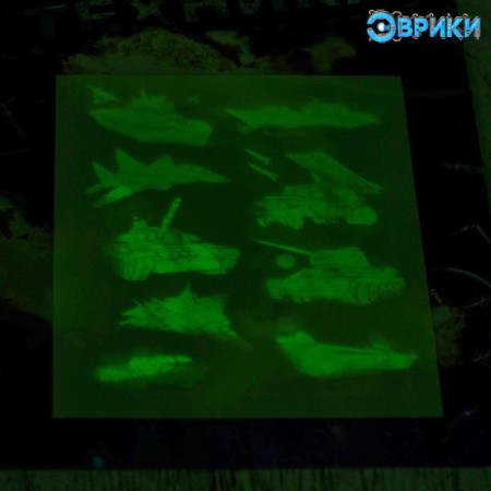 Набор для рисования в темноте «Военная техника»-3