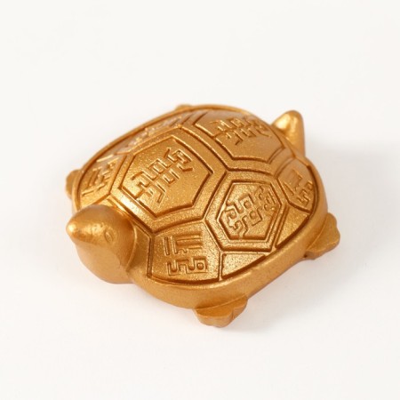 NECKE Polystone for gold "Turtle with symbols on the shell" 6.4x5.5x2.2 cm-4