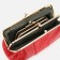 Cosmetic bag, 3 departments, outer pocket, red color