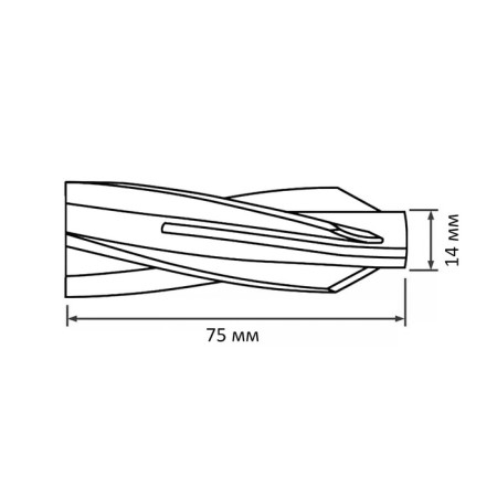 Dubel "Rice tox", for aerated concrete, nylon, 14x75 mm, 100 pcs-4