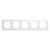 Frame SE Glossa, 5 posts, white, GSL000105