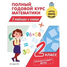 A full annual course of mathematics in tables and schemes. Grade 2. Ivanova M.A.