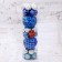 Set of balls plastic 32 pcs "carnival" blue silver