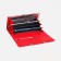 Women's wallet on magnets, red color
