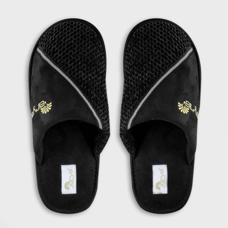 Men's slippers mes, size 44-45 black-1