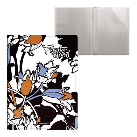 A4 Erichkrause® Tulips folder of 30 liners (in a package of 4 pcs.)