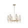 Lita chandelier, 6x28W G9 gold
