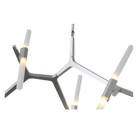 Ceiling Ceiling ST LUCE. SL947.102.10. Laconicita. 10x5 watts, G9, 4000k, 160x40x95 cm, silver color-14