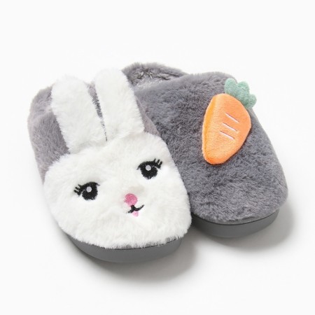 Slips children's size 34-35, gray color-7