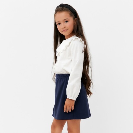 Children's shirt KAFTAN with a collar, p. 36 (134-140), white-2