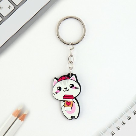 Acrylic core keychain "Kit", 3.5 x 10 cm-2