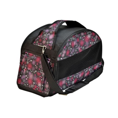 Bag-carrier zoonik Medium semicircular with pockets, 40 x 21 x 25 cm, mix of flowers-4