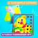 Board game for kids "Funny buttons. Farm ", mosaic, 46 beams, 10 pictures-clings