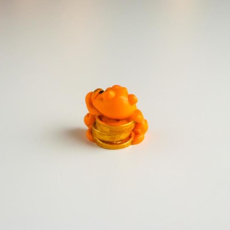 Souvenir Polystone "Tiger Speech with bills/coins" MIX 3x2x3 cm-4