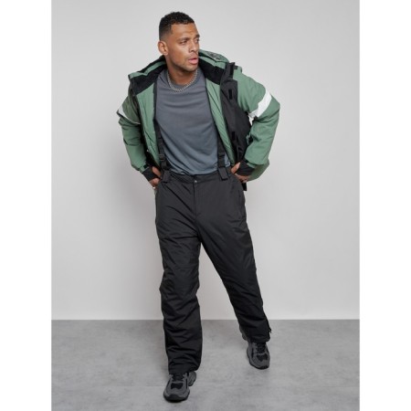 Ski costume men's winter, size 48, khaki color-14