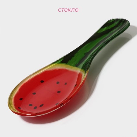 Glass stand under a spoonful of the share "Sweet watermelon", 23.5 × 8.3 × 1.5 cm-1