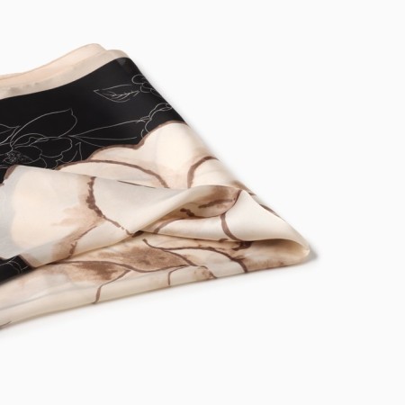 Women's scarf minku rr 70*70 cm, col. beige-1
