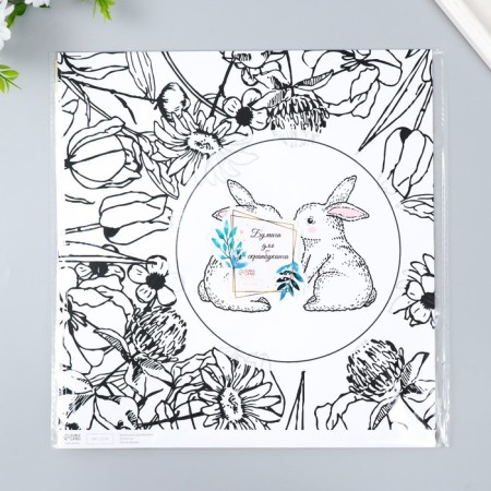 Scrapbooking paper "Cute Bunnies" Density 180 g 30.5x32 cm-4