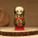 Nesting doll "strawberry", black scarf, 5 puppet, 18 cm
