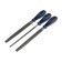 A set of tundra files, steel U10, notch No. 2, plastic handles, 200 mm, 3 pcs.