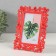 Photo frame plastic 10x15 cm "Butterflies" raspberry 20.5x15.5 cm