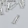Decor for creativity Metal "Cornet" set 15 pcs silver 0.7x2.2 cm