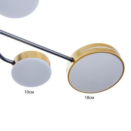 Laser Laseri 10XLED 180W 3000-6000K black and gold 97x97x48 cm Bayerlux-7