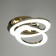 Causteen with PDU "Mons" 2xled 96W 3000-6000k gold 50x34x15 cm