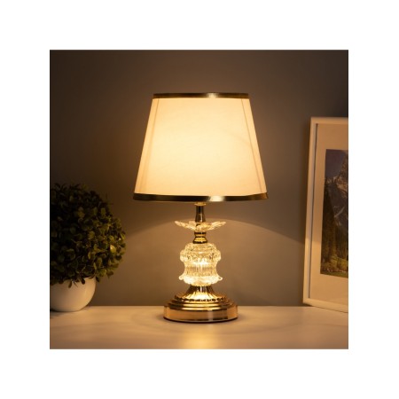 Table lamp "Stylization" 1x40W E27+backlight LED 5W gold 21x21x36cm-1