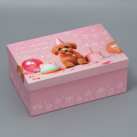 Gift rectangular box, packaging, “You are my happiness”, 26 x 17 x 10 cm