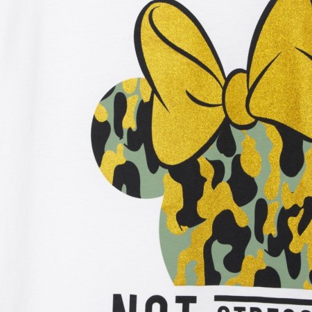 T -shirt "Not Stressed" Minnie Mouse, White-1