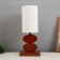 Table lamp "Claud" 1x40W E27 red walnut 12x24.8x38cm