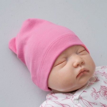 A cap with a lapel and ears Kinderlitto "Flower Garden", return 3-6 months, 2 pcs-1