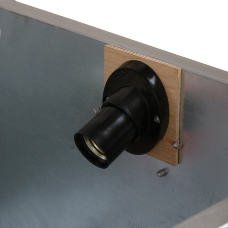 Bruder for chickens, 100 × 40 × 45 cm, with a pallet, a feeder and a drinker, metal-8